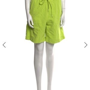 Ganni Bright Green Swim Trunks